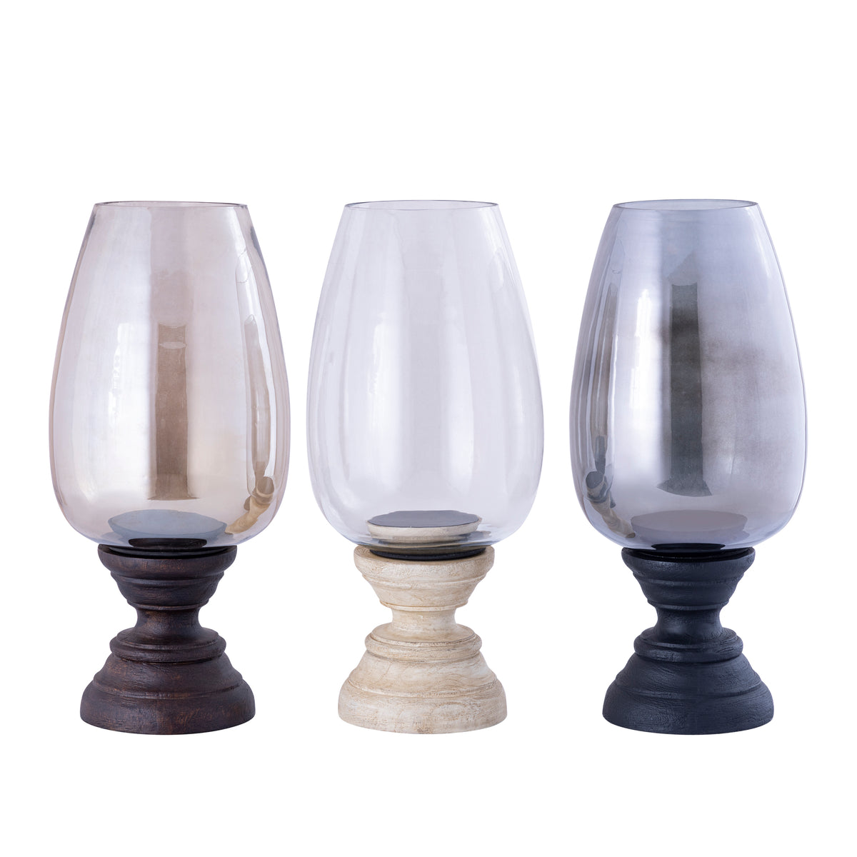 Qez Mango Wood Black Lantern XL Ø20x44cm PTMD