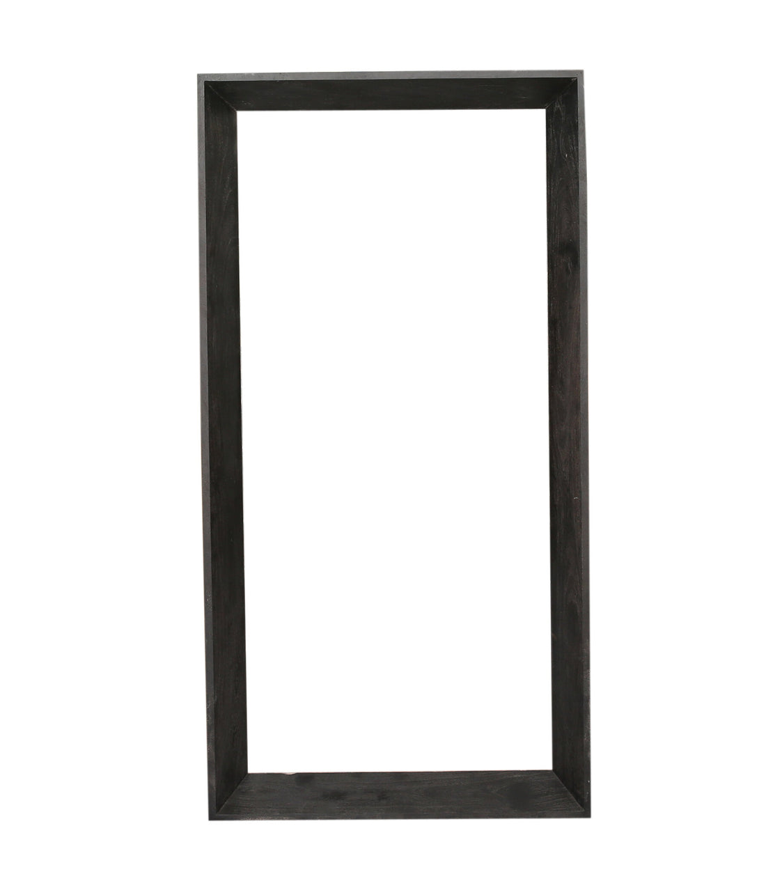 Kyro Black Acacia Wood Rectangular Mirror Large PTMD
