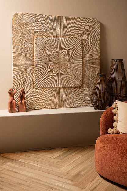Dishita Wall Panel Cream Square Large PTMD