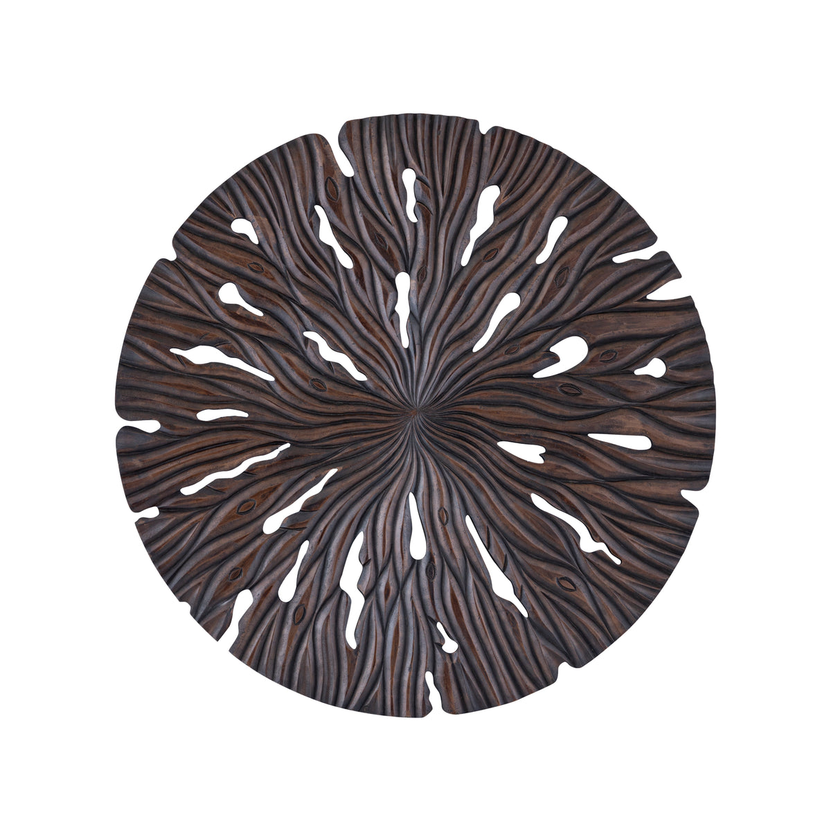 Wall panel Bonte S - 90x2x90 cm - MDF - Brown PTMD