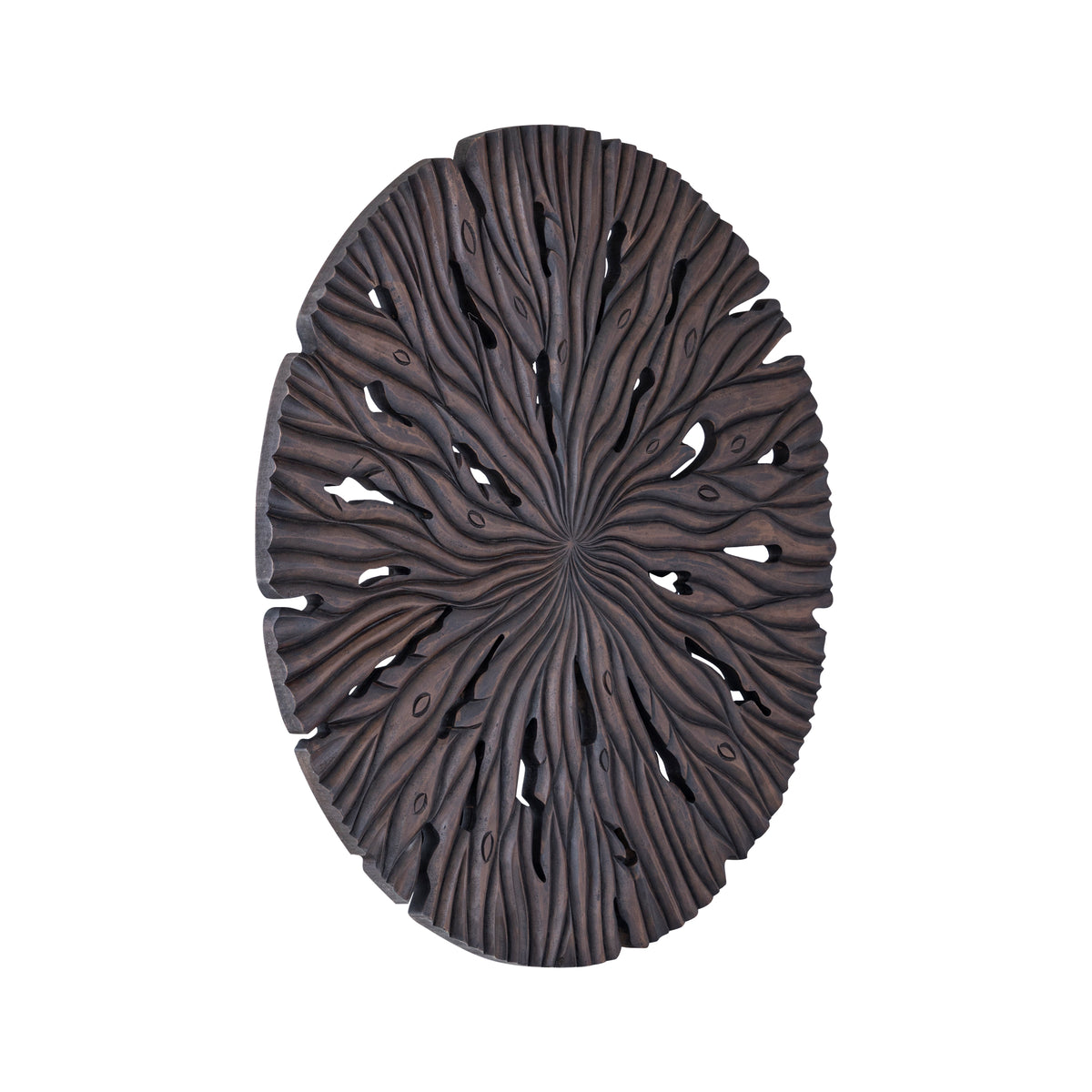 Wall panel Bonte S - 90x2x90 cm - MDF - Brown PTMD