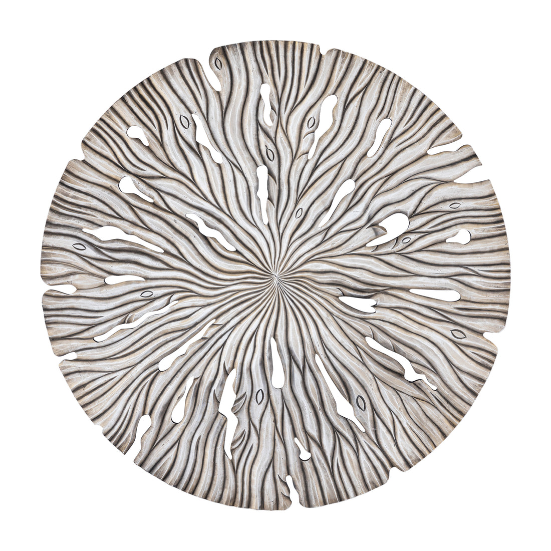 Wall panel Bonte L - 120x2x120 cm - MDF - Cream PTMD
