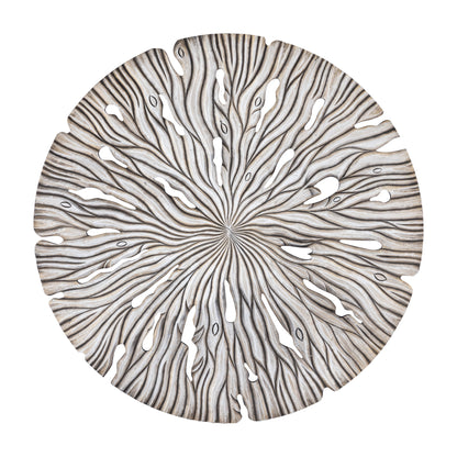 Wall panel Bonte L - 120x2x120 cm - MDF - Cream PTMD