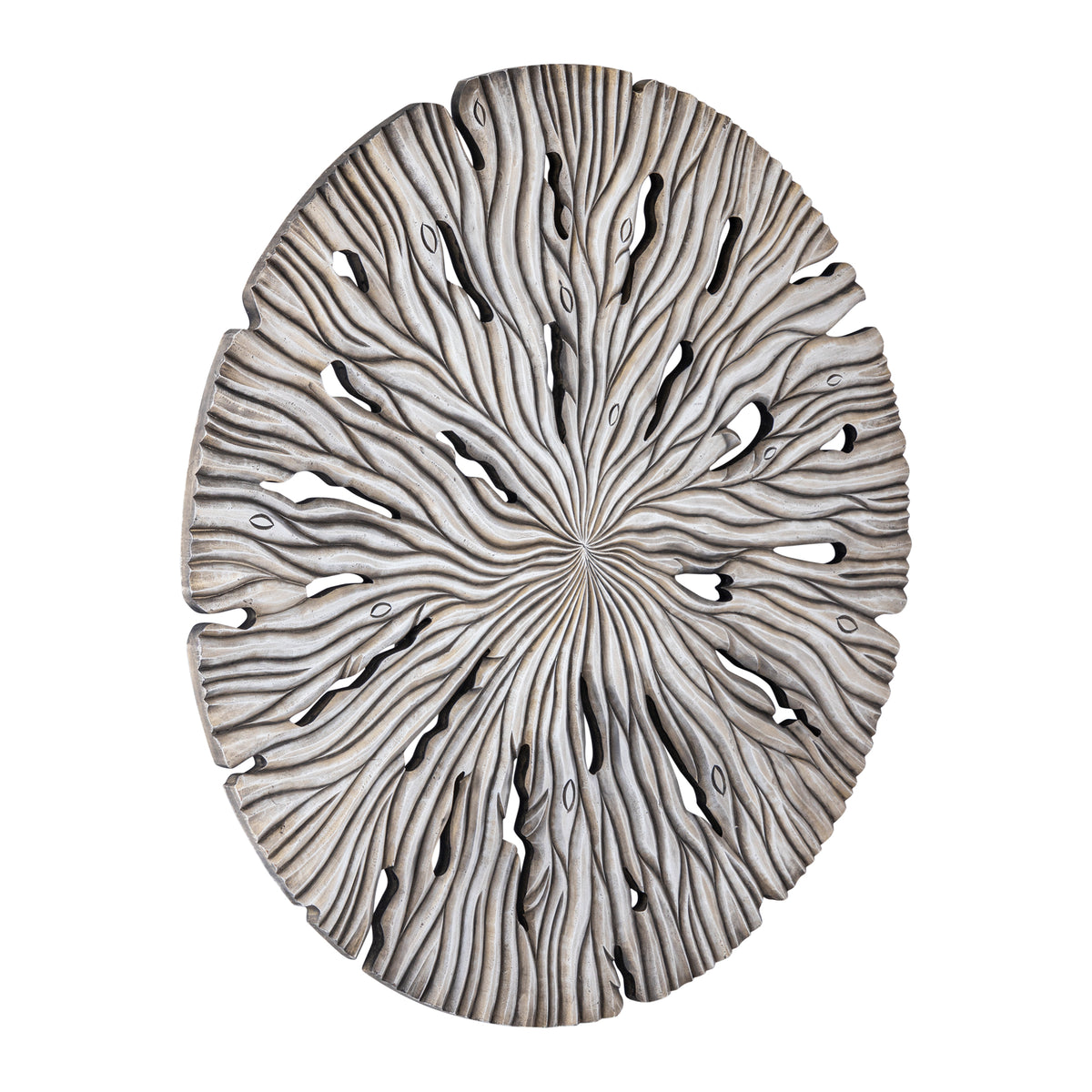 Wall panel Bonte L - 120x2x120 cm - MDF - Cream PTMD