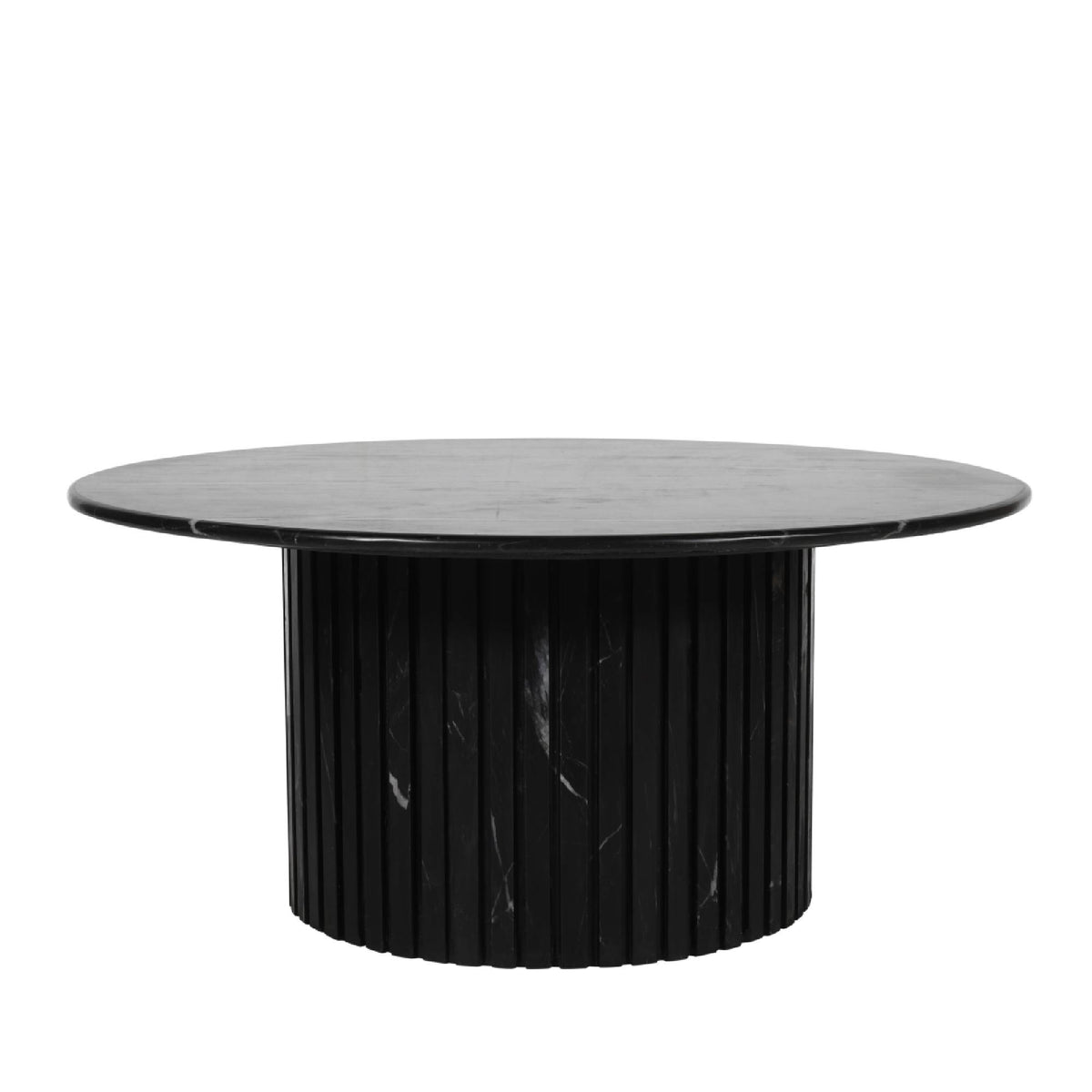 Coffee table Neelim - 91x91x41 cm - Marble - Black PTMD