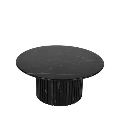 Coffee table Neelim - 91x91x41 cm - Marble - Black PTMD
