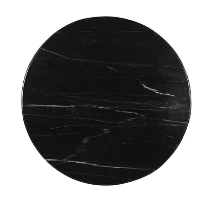 Coffee table Neelim - 91x91x41 cm - Marble - Black PTMD