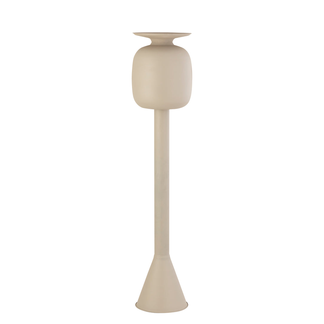 Dainah Cream iron pot on long stand Large PTMD