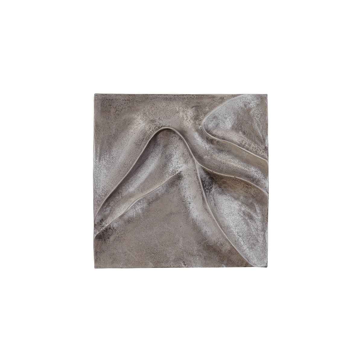 Wall panel Gihan S - 42x5x42 cm - Aluminium - Silver PTMD