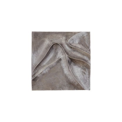 Wall panel Gihan S - 42x5x42 cm - Aluminium - Silver PTMD