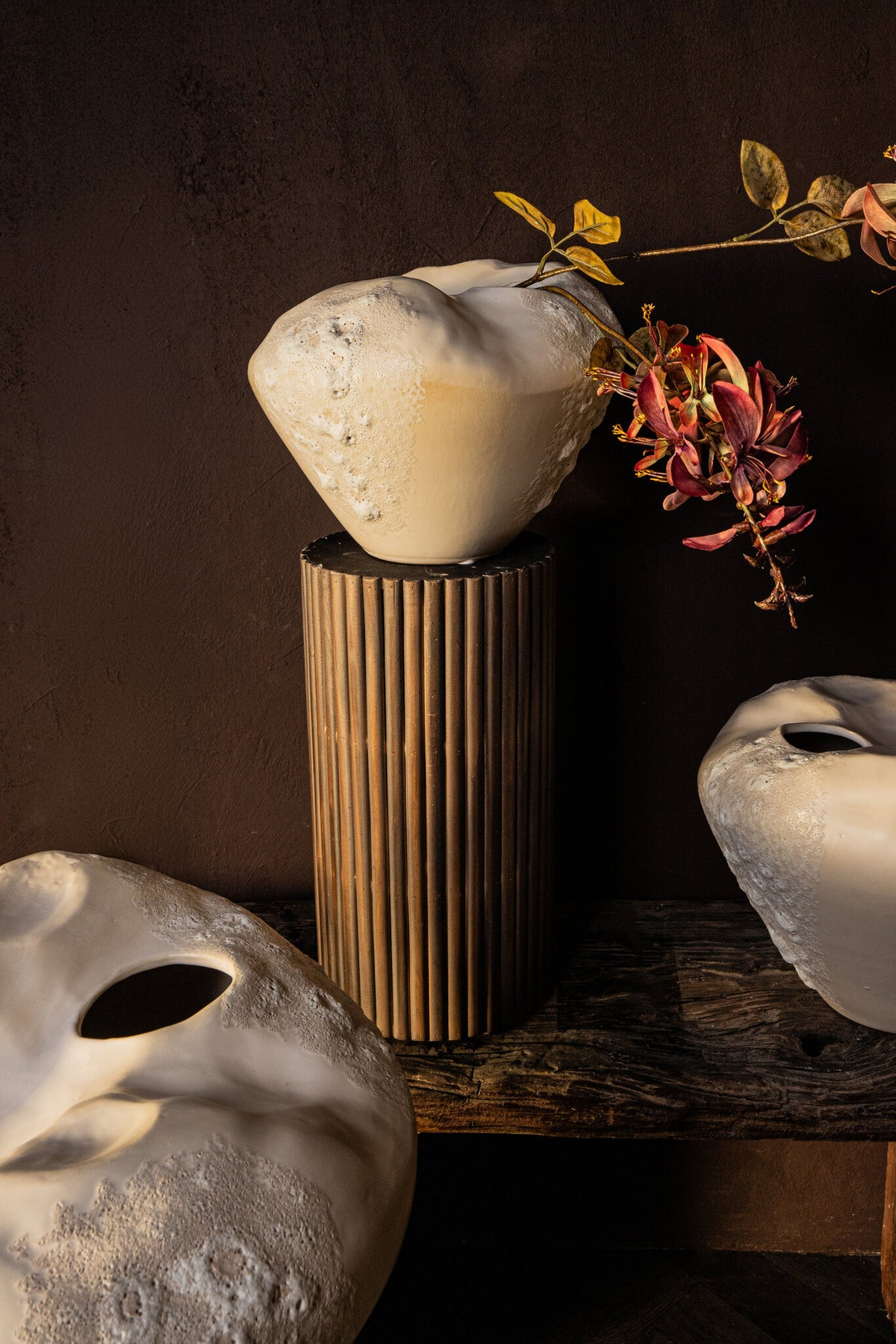 Dangelo Cream Ceramic Vase Extra Large PTMD