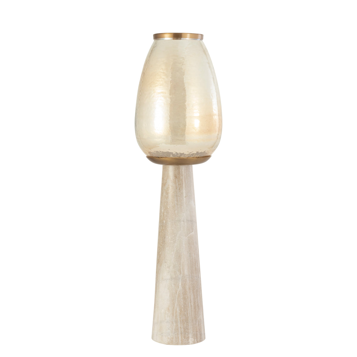 Berdand Beige floor stormlight luster glass cone L PTMD