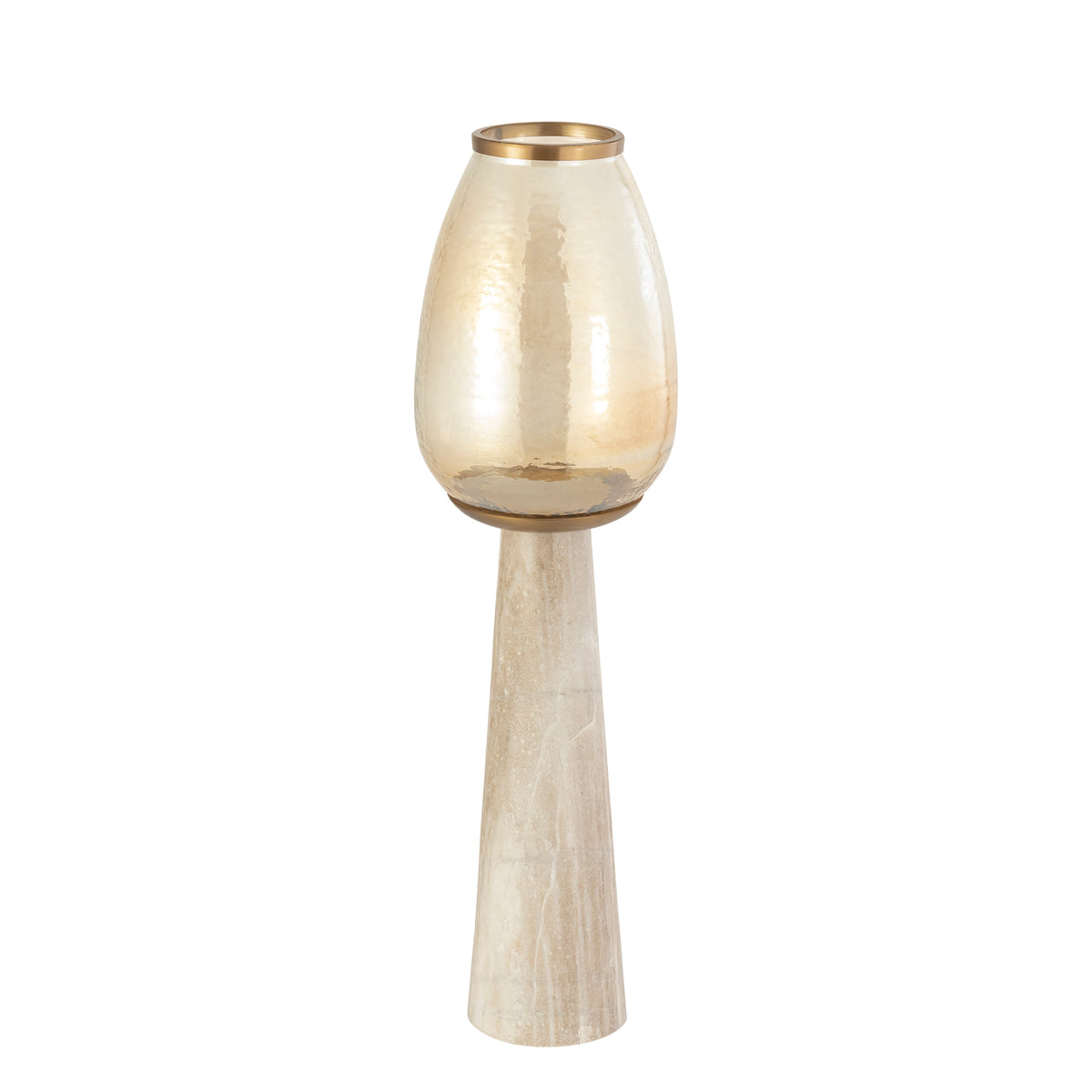 Berdand Beige floor stormlight luster glass cone L PTMD
