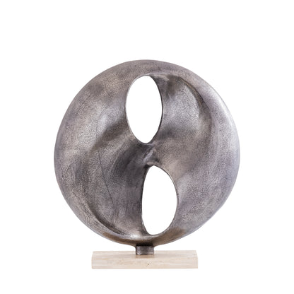 Deco Object Deuie - 45x10x50 cm - Aluminium - Silver PTMD