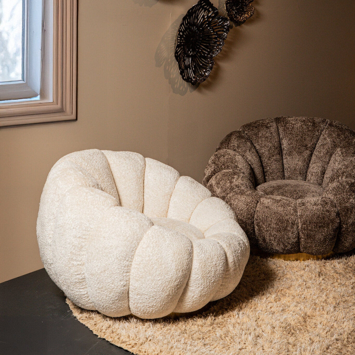 Swivel Armchair Daisy Cream Euphoria PTMD