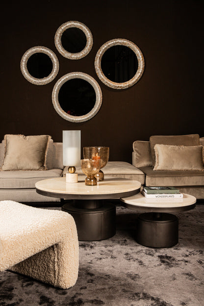 Bregt Low Coffee Table Beige Marble PTMD
