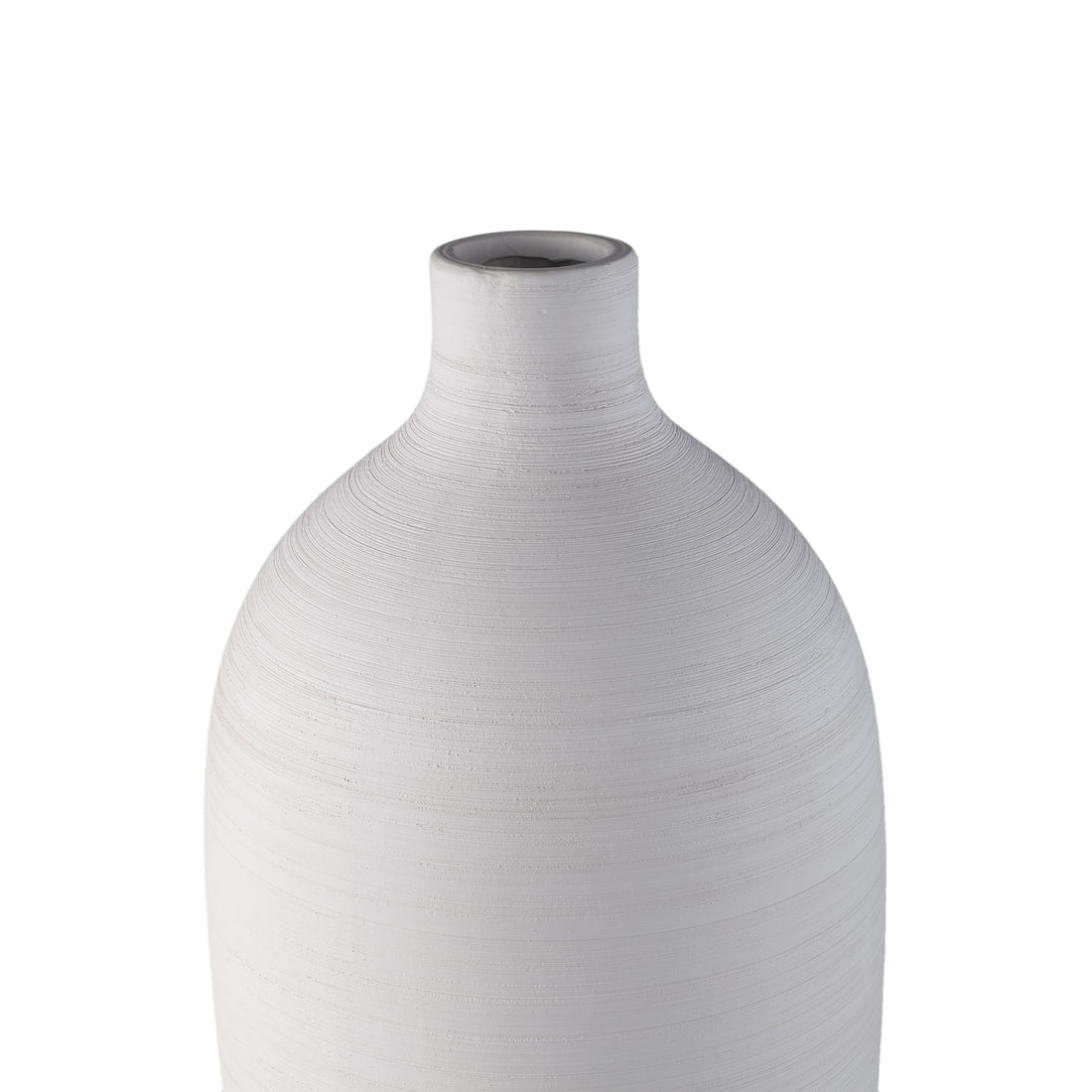 Bottle Vase Cavinn Ceramic White Ø24cm x H70cm PTMD