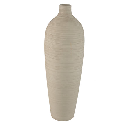 Bottle Vase Cavinn Ceramic Beige Ø24cm x H70cm PTMD
