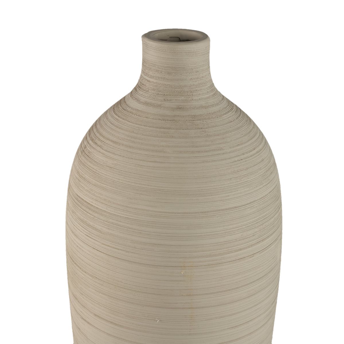 Bottle Vase Cavinn Ceramic Beige Ø24cm x H70cm PTMD