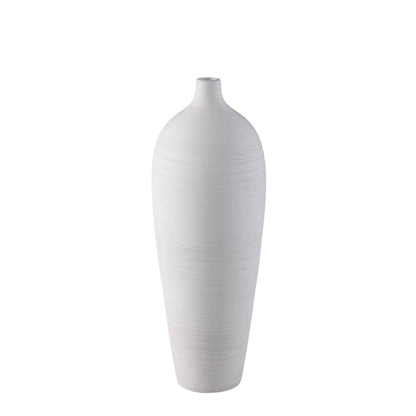 Bottle Vase Cavinn Ceramic White Ø18cm x H49cm PTMD