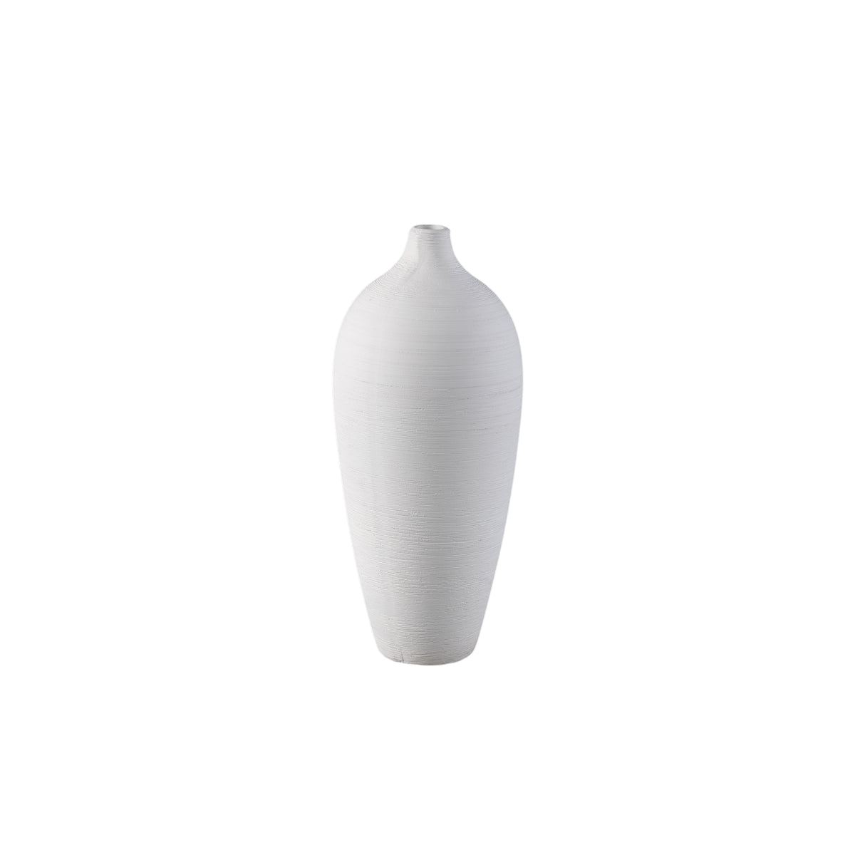 Bottle Vase Cavinn Ceramic White Ø15cm x H35cm PTMD