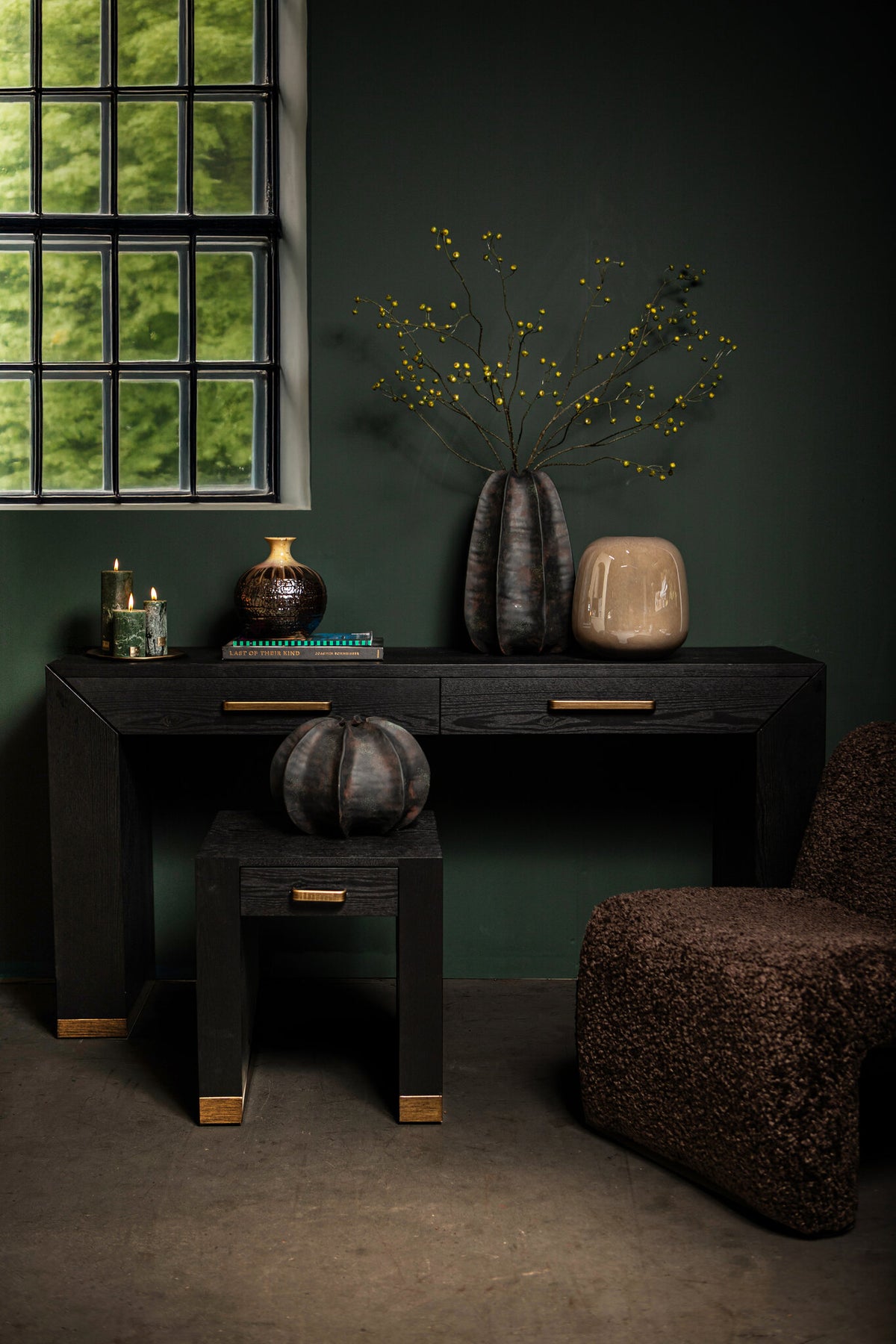 Nightstand Tiess Wood 1 Drawer PTMD