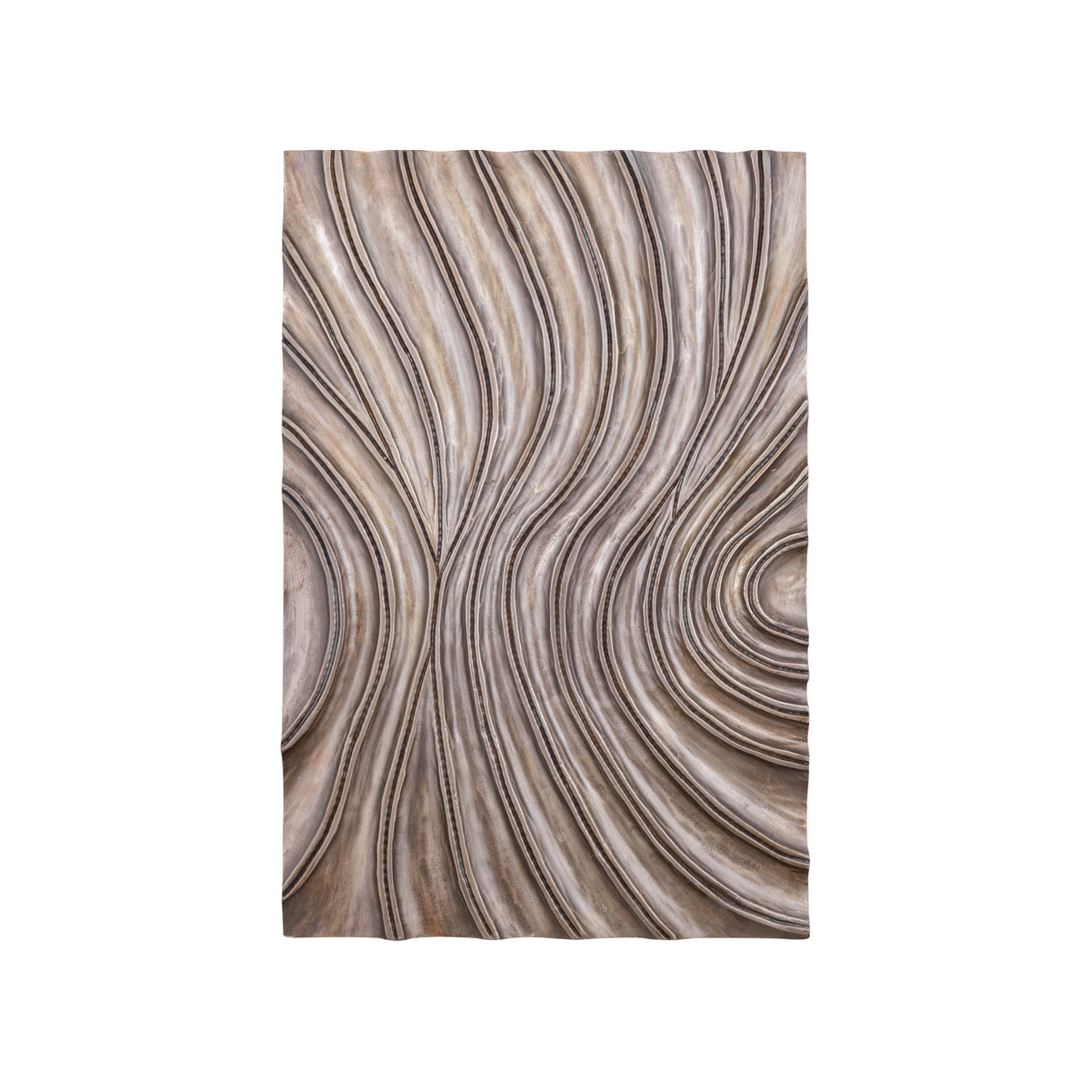 Reddie Wavvy Brown Glossy Wall Panel Small 60x90cm PTMD
