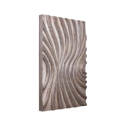 Reddie Wavvy Brown Glossy Wall Panel Small 60x90cm PTMD