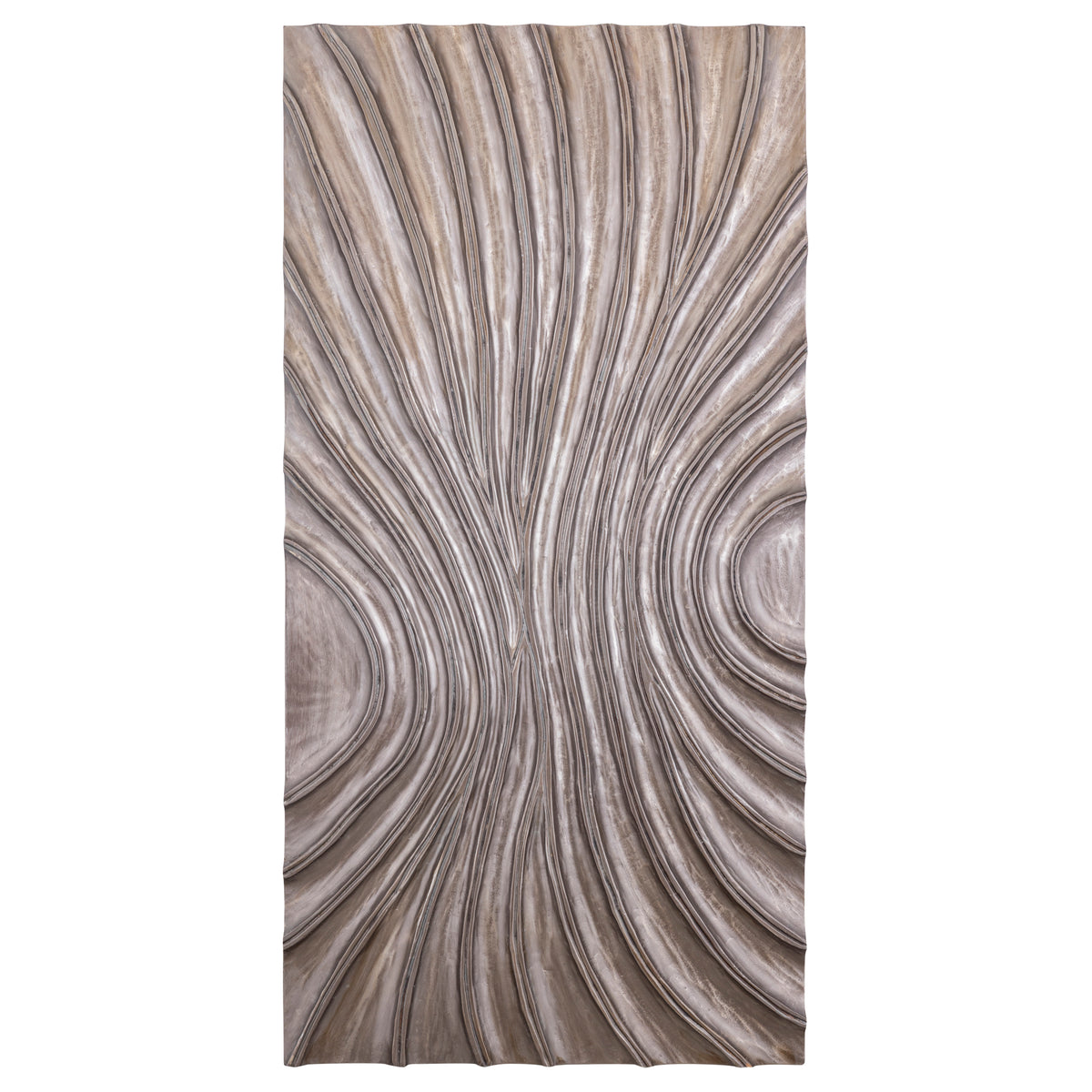 Reddie Wavvy Brown Glossy Wall Panel Large 80x160cm PTMD