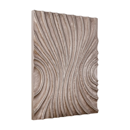 Reddie Wavvy Brown Glossy Wall Panel Medium 90x120cm PTMD