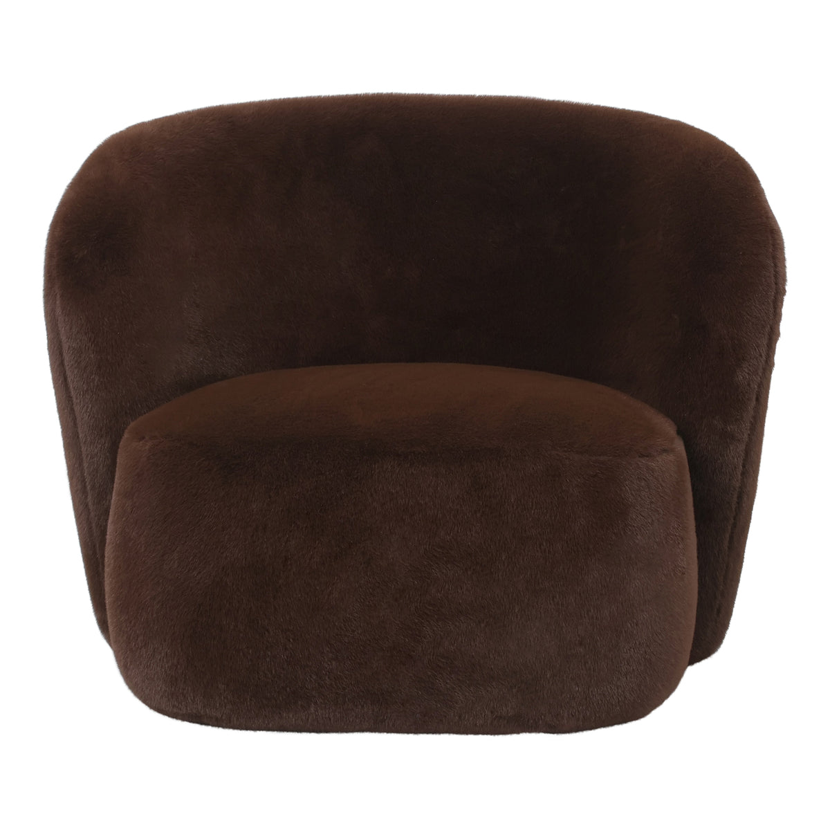 Aphrodite Dark Brown Armchair Fur PTMD