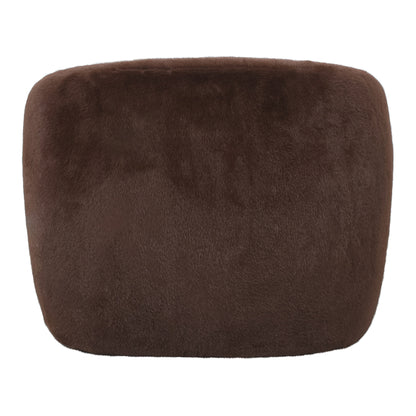 Aphrodite Dark Brown Armchair Fur PTMD