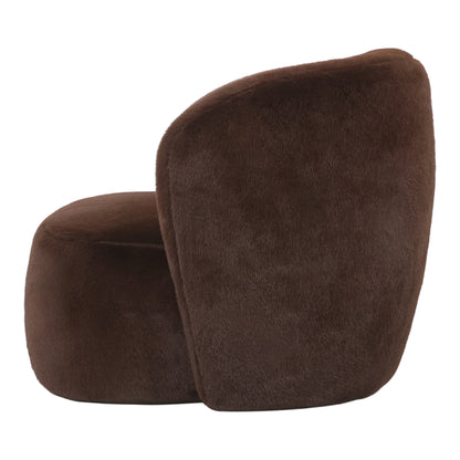 Aphrodite Dark Brown Armchair Fur PTMD