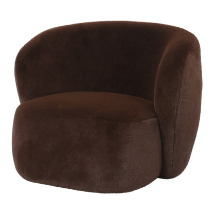 Aphrodite Dark Brown Armchair Fur PTMD