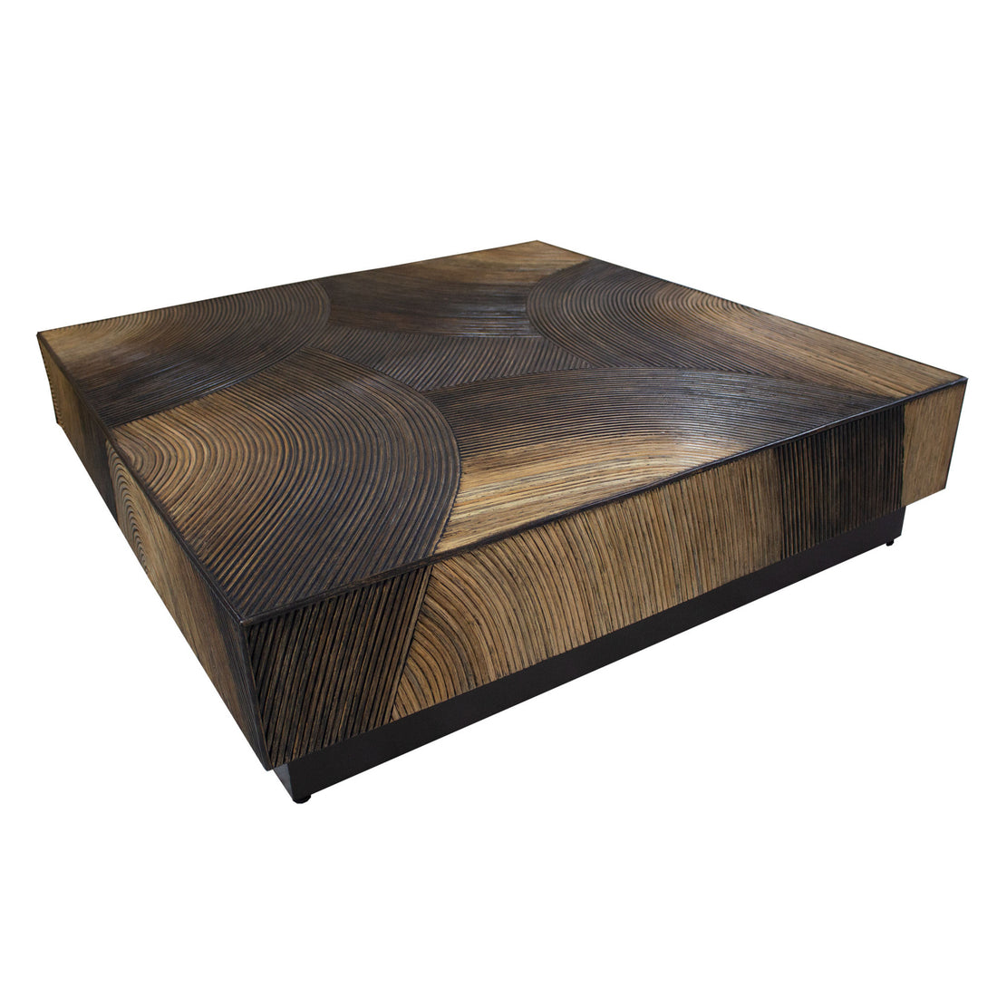 PTMD Casablanca Brown Coffee Table Square 120x120cm