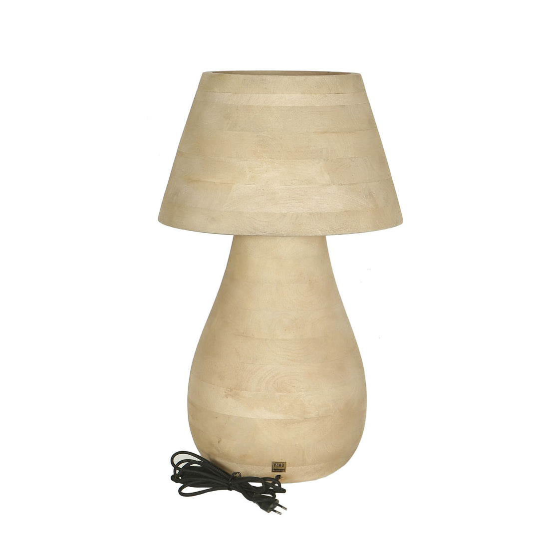 Table Lamp Peake Natural Mango Wood Large PTMD