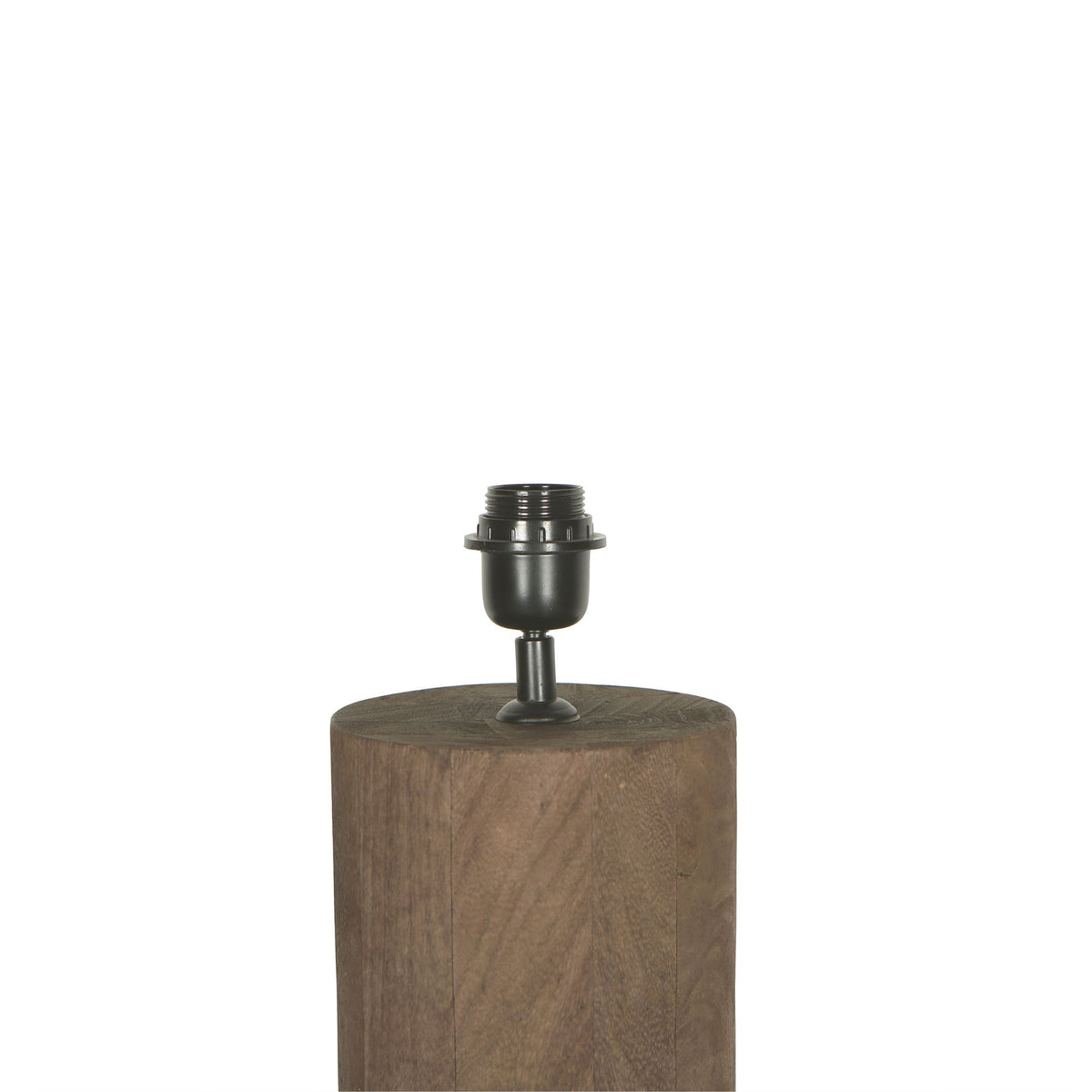 Floor Lamp Elaine Brown Mango Wood Round Base H130cm PTMD