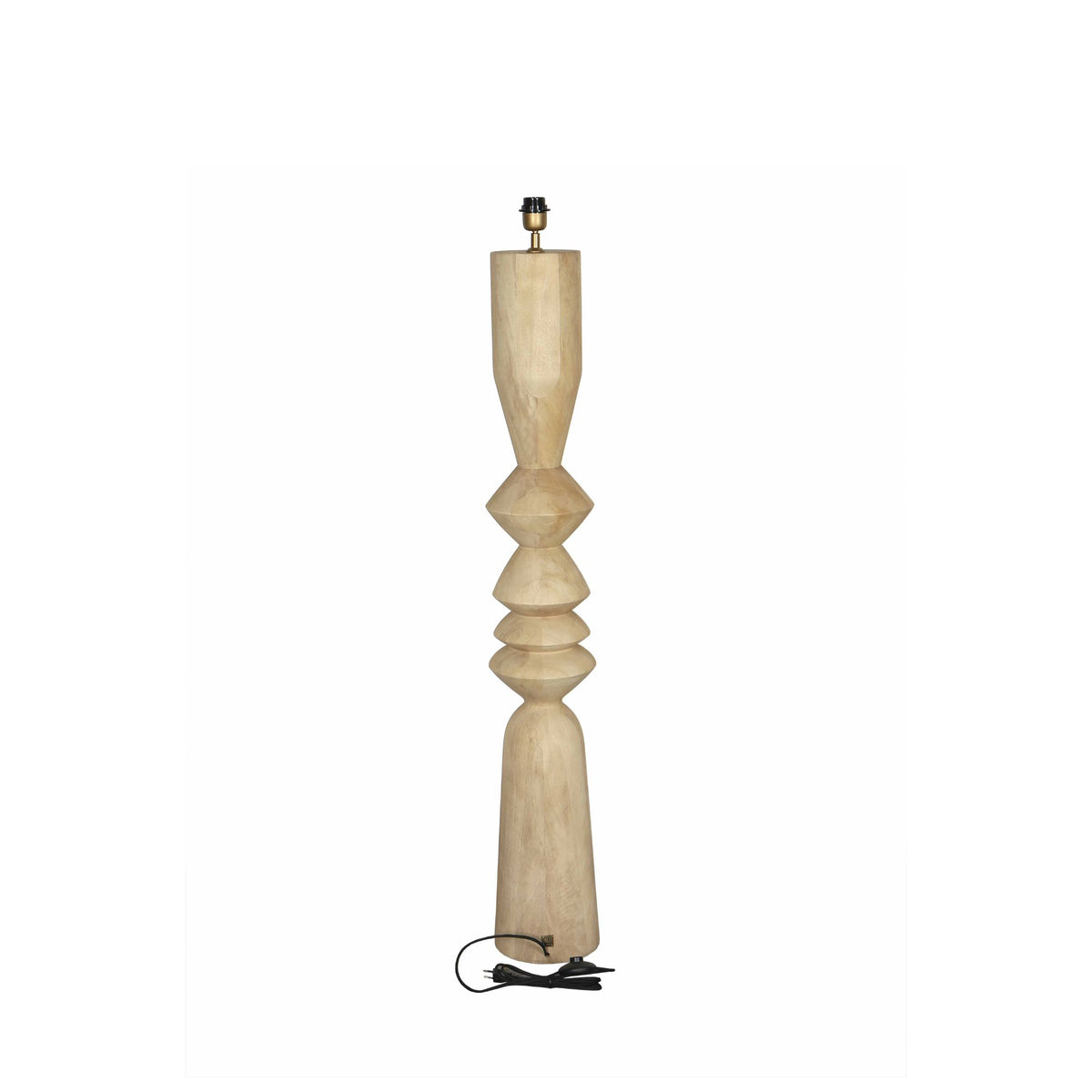Elaine Floor Lamp Mango Wood Round H130cm PTMD