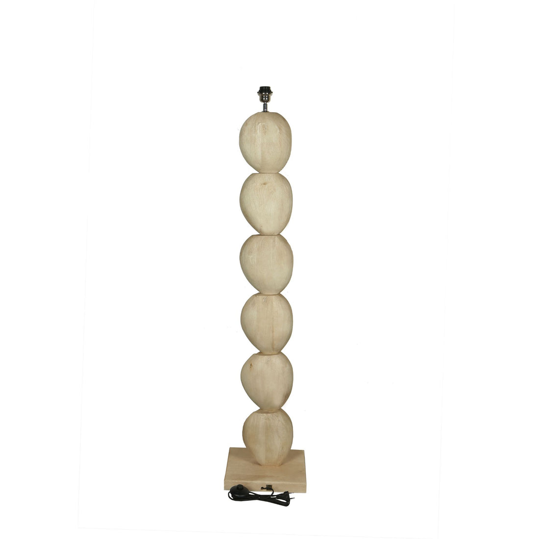 Floor Lamp Kodey Natural Mango Wood Base PTMD