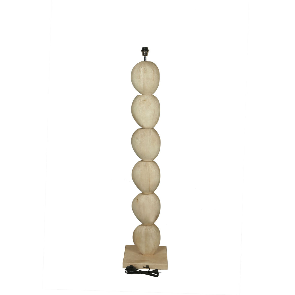 Floor Lamp Kodey Natural Mango Wood Base PTMD