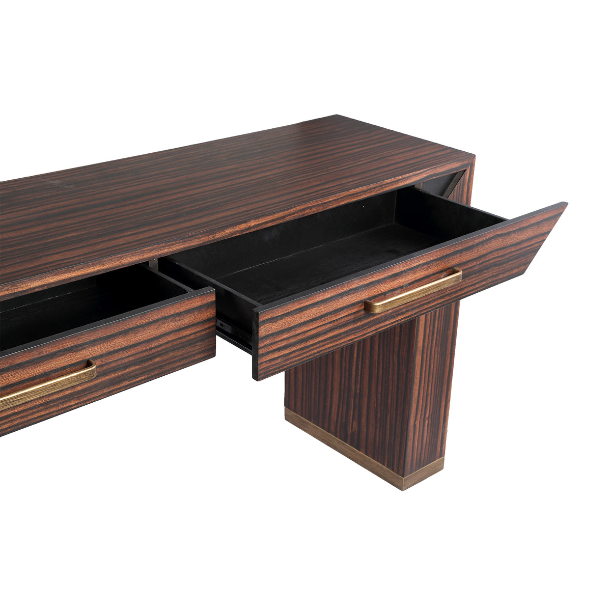 Side table / Desk Tiess Wood 2 Drawers PTMD