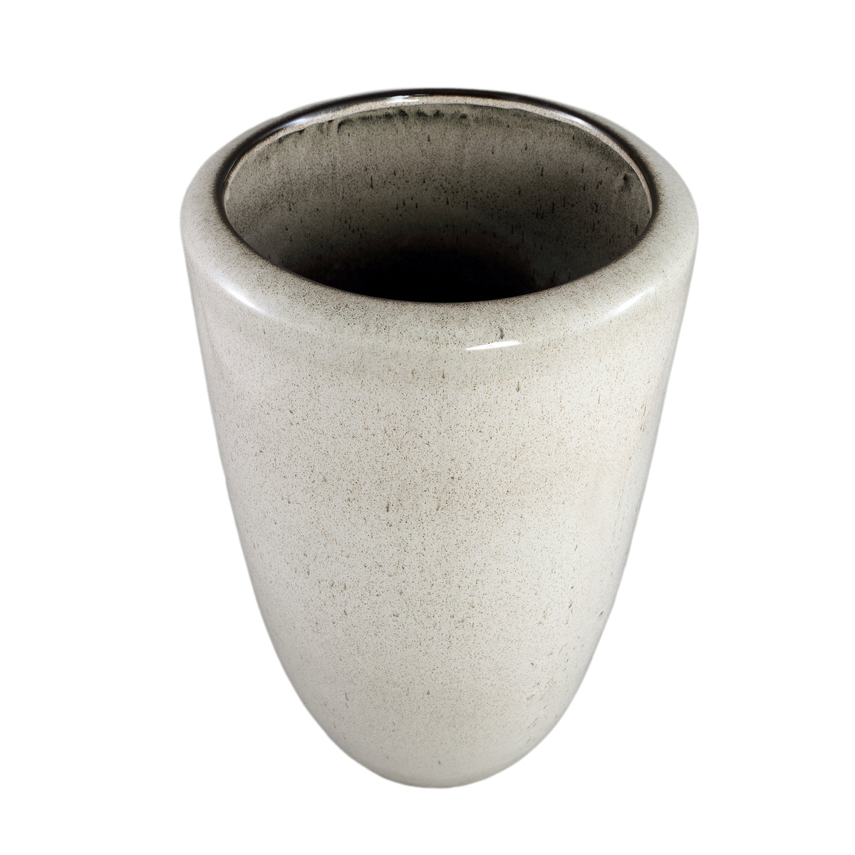 Kyleigh Beige Round Ceramic Pot Smooth High L 35x58 cm PTMD