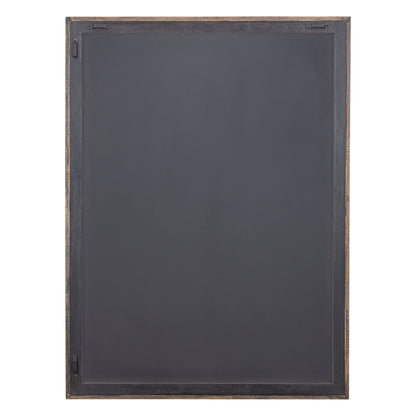 Levya Black Wooden Rectangular Wall Panel Round Pattern PTMD