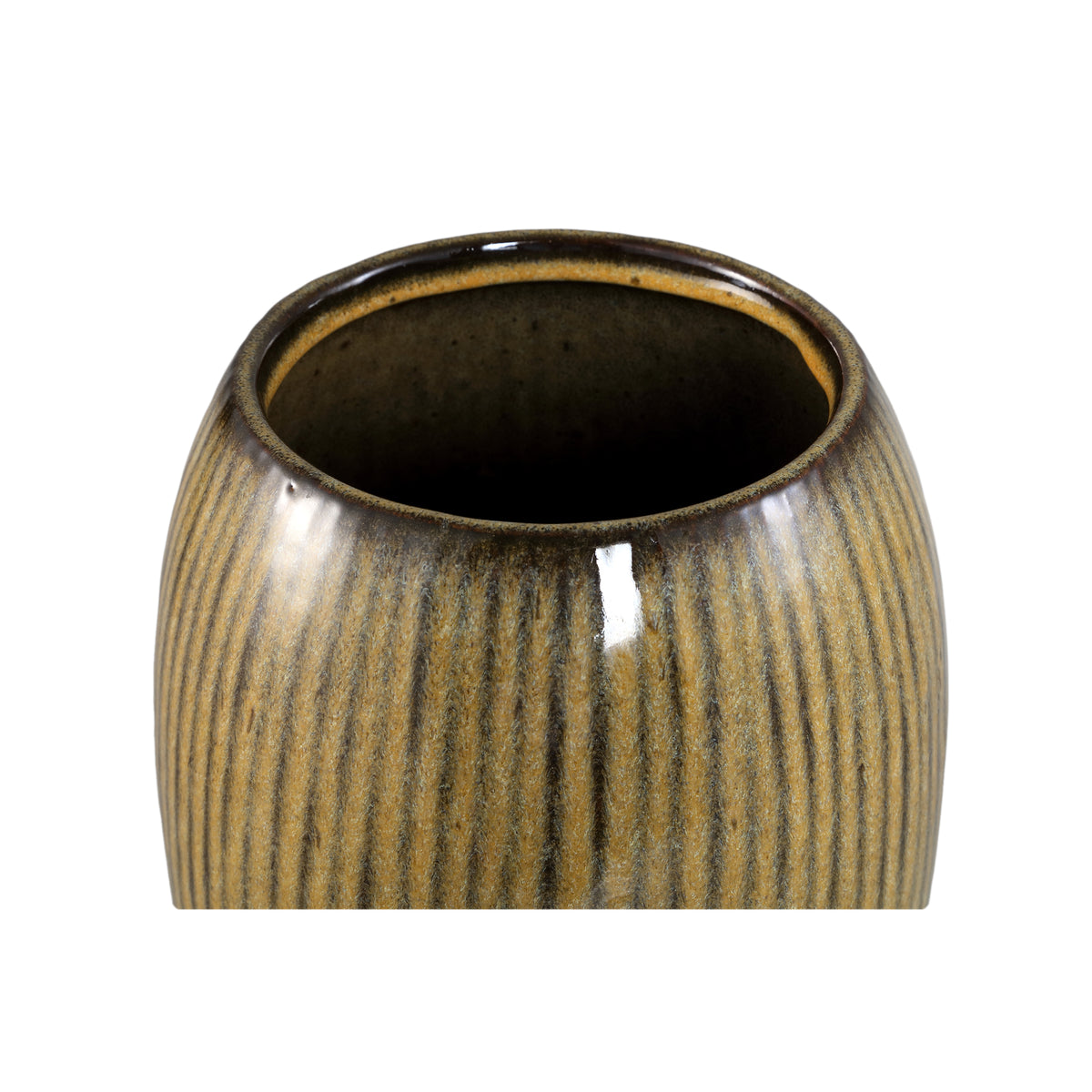 Tamica Dark Brown Ceramic Pot Large PTMD