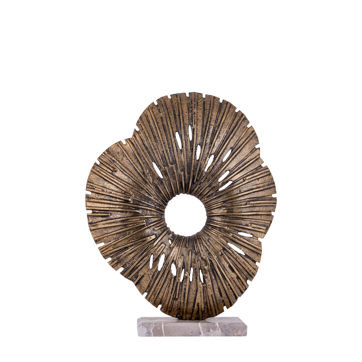 Vija Gold Casted Alu Organic Open Statue S PTMD