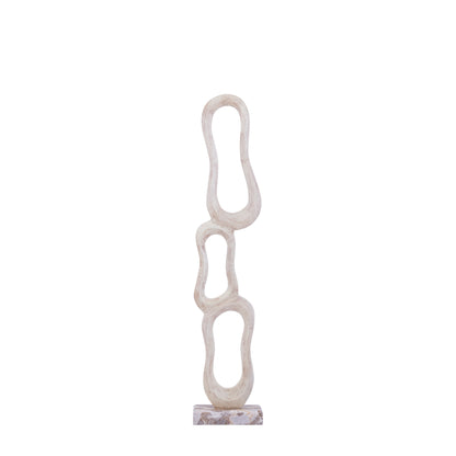 Camare Abstract Design Cast Aluminum Beige Medium PTMD