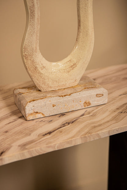 Camare Abstract Design Cast Aluminum Beige Medium PTMD