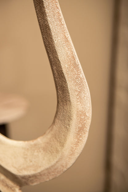 Camare Abstract Design Cast Aluminum Beige Medium PTMD