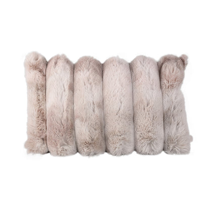 Cushion Divvo Beige Wide Rib Rectangle PTMD