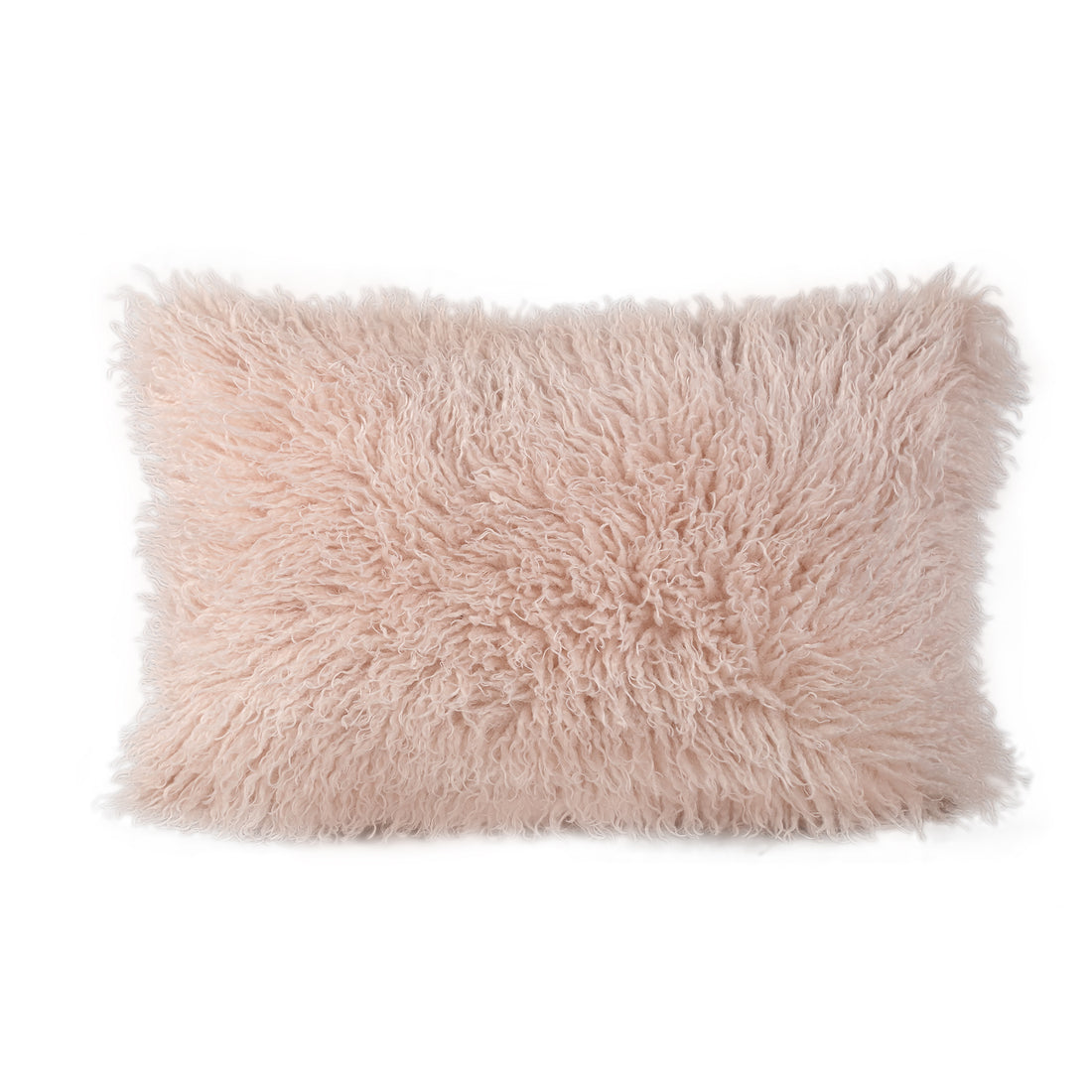 Rexx Beige Faux Sheepskin Cushion Rectangle PTMD